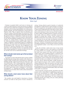Know Your Zoning E    TENSION Mark Apel