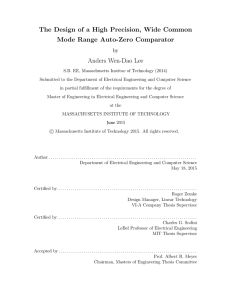 The Design of a High Precision, Wide Common Wen-Dao Lee Anders