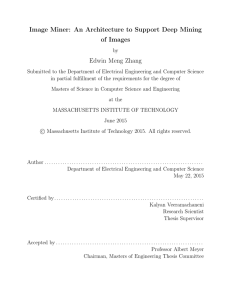 Image Miner: An Architecture to Support Deep Mining of Images