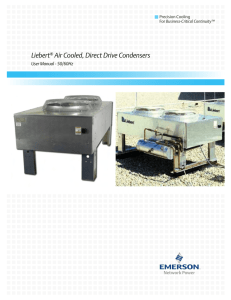 Liebert Air Cooled, Direct Drive Condensers User Manual - 50/60Hz Precision Cooling
