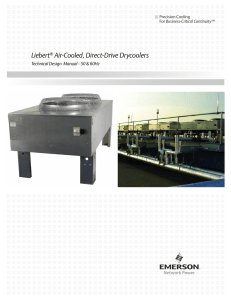 Liebert Air-Cooled, Direct-Drive Drycoolers Technical Design  Manual - 50 &amp; 60Hz