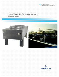 Liebert Air-Cooled, Direct-Drive Drycoolers User Manual - 50/60Hz Precision Cooling