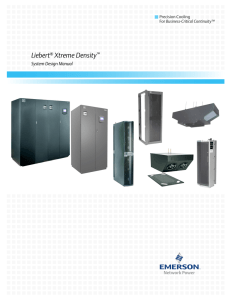 Liebert Xtreme Density System Design Manual Precision Cooling