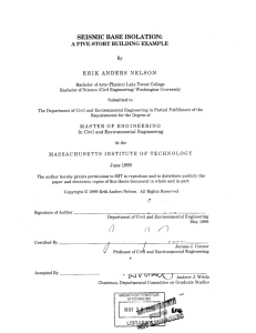 SEISMIC BASE  ISOLATION: A FIVE-STORY  BUILDING  EXAMPLE