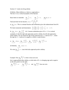 Section 2.5  Limits involving infinity