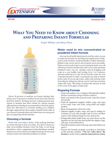 What You Need to Know about Choosing and Preparing Infant Formulas