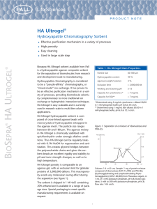 HA Ultrogel Hydroxyapatite Chromatography Sorbent