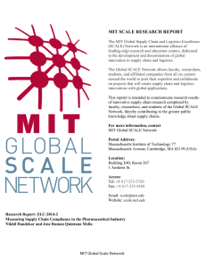 MIT SCALE RESEARCH REPORT