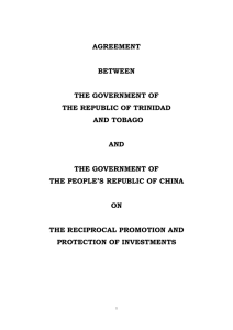 AGREEMENT BETWEEN THE GOVERNMENT OF