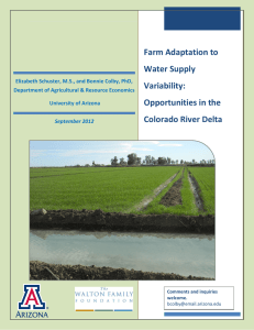 Farm Adaptation to Water Supply Variability:
