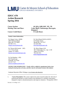 EDUC 670 Action Research Spring 2016