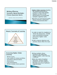 Higher-Order Learning involves the mental processing of content in ways that enable