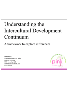 Understanding the Intercultural Development Continuum