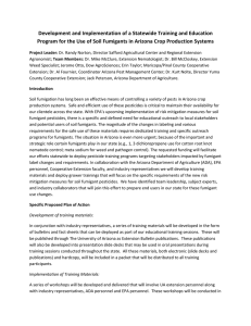 Development and Implementation of a Statewide Training and Education  Program for the Use of Soil Fumigants in Arizona Crop Production Systems 