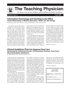 The Teaching Physician Information Technology and Teaching in the Office