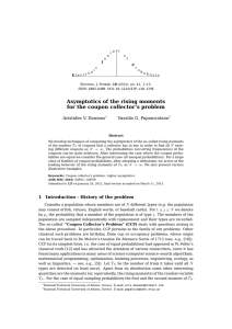 Asymptotics of the rising moments for the coupon collector’s problem