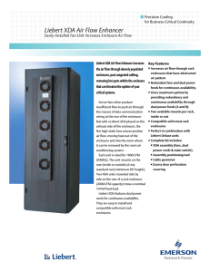 Liebert XDA Air Flow Enhancer Precision Cooling for Business-Critical Continuity