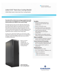 Liebert DCD Rack Door Cooling Module