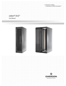 Liebert DCD User Manual Precision Cooling