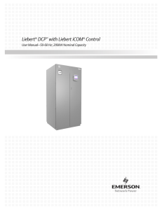 Liebert DCP with Liebert iCOM Control