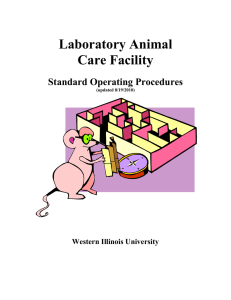 Laboratory Animal Care Facility Standard Operating Procedures