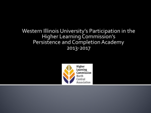 Western Illinois University’s Participation in the Higher Learning Commission’s