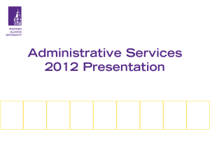 Administrative Services 2012 Presentation