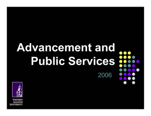 Advancement and Public Services 2006