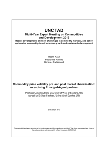 UNCTAD  Multi-Year Expert Meeting on Commodities and Development 2013