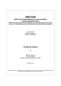 UNCTAD  Multi-Year Expert Meeting on Commodities and Development 2013