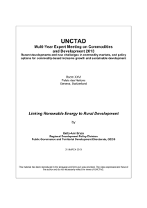 UNCTAD  Multi-Year Expert Meeting on Commodities and Development 2013
