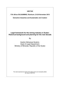 UNCTAD  17th Africa OILGASMINE, Khartoum, 23-26 November 2015