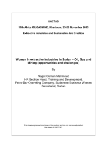 UNCTAD  17th Africa OILGASMINE, Khartoum, 23-26 November 2015