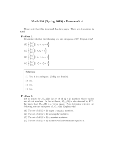 Math 304 (Spring 2015) - Homework 4