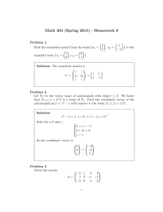Math 304 (Spring 2015) - Homework 6