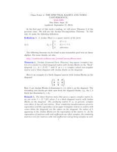 Class Notes 4: THE SPECTRAL RADIUS AND NORM CONVERGENCE.