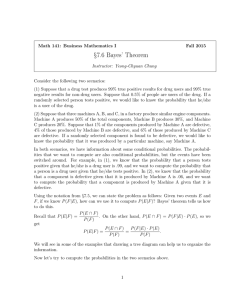 §7.6 Bayes’ Theorem