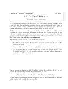 §8.5-6 The Normal Distribution