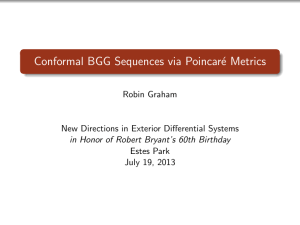 Conformal BGG Sequences via Poincar´e Metrics