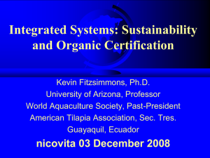 Integrated Systems: Sustainability and Organic Certification