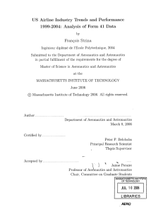 US  Airline  Industry Trends  and  Performance