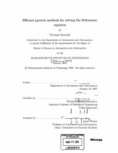 Efficient  particle. methods  for  solving  the ... equation Thomas  Homolle