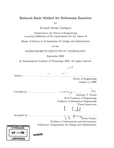 Reduced  Basis  Method  for  Boltzmann ... Revanth  Reddy  Garlapati