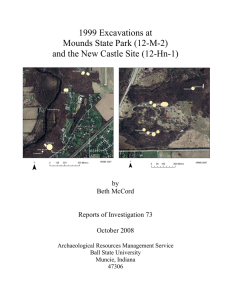 1999 Excavations at Mounds State Park (12-M-2)