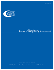 Registry  Journal of Management