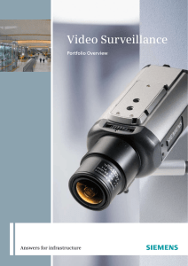 Video Surveillance Portfolio Overview Answers for infrastructure 1