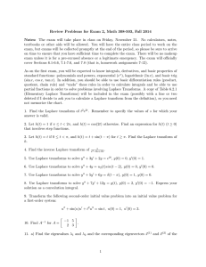 Review Problems for Exam 2, Math 308-503, Fall 2014