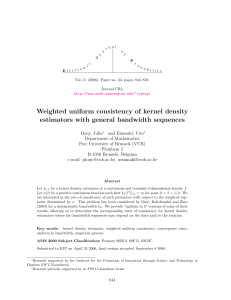Weighted uniform consistency of kernel density estimators with general bandwidth sequences