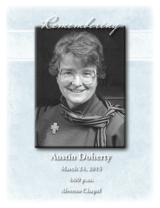 Remembering Austin Doherty March 24, 2015 4:00 p.m.