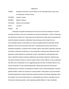 ABSTRACT : Physa acuta and Influences of Abiotic Factors